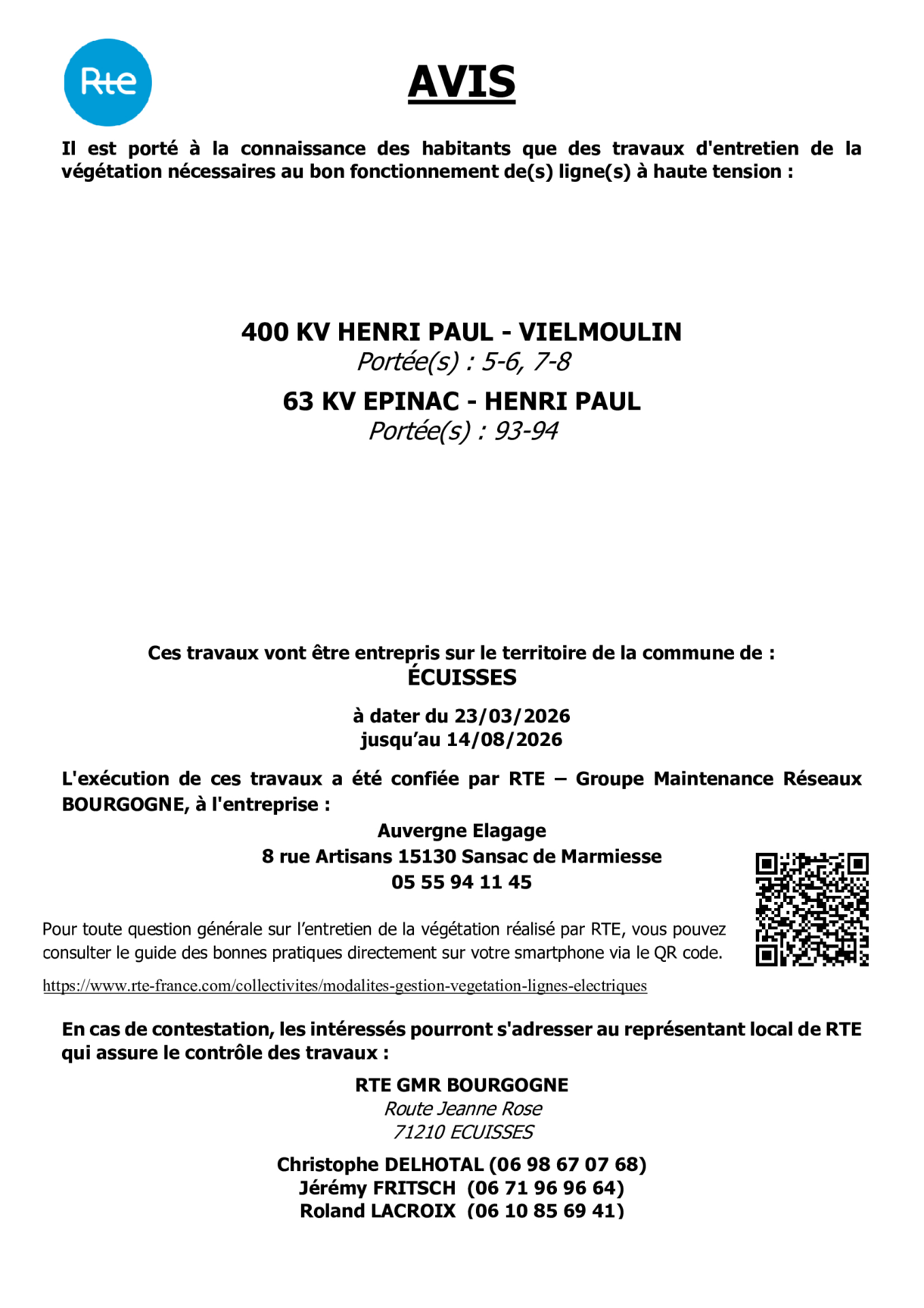 Gestion de la végétation